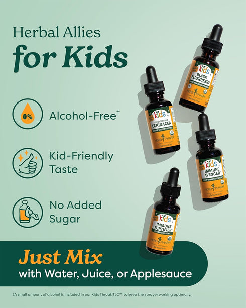 Herb Pharm Kids Certified-Organic Echinacea Glycerite Liquid Extract, Alcohol-Free, 1 Ounce