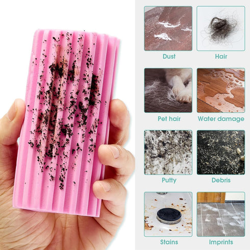 JDYYICZ 4 Pack Damp Dusting Sponge Duster, Dust Cleaning Sponge, Reusable Household Cleaning Sponge Tool for Blinds