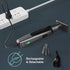Perry Ellis Rechargeable Ear and Nose Hair Trimmer for Men, 3 Detachable Heads for Beard, Eyebrow, Nose, Ear Grooming