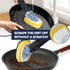 Set 2 Dish Brush with Soap Dispenser Storage with PCS Sponge Refills & Holder, Soap Dispensing Dish Brushes, Sponge