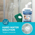 TONBEEN 800 1200 500ml, 16.9fl oz Hard Water Stain Remover Paste with Polishing Pads Calcium & Limescale Cleaner