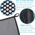 Mesh Dish Scrubber, Kitchen Washing Net Cloths, Quick Dry and Easy to Clean, 12 Pack, Black