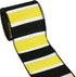 Wired Ribbon with Black, White and Yellow Stripes, Bee Design, 2.5” x 10yds, Spring and Summer Burlap