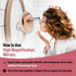 MIRRORVANA 10X Magnifying Mirror for Makeup, Suction Cup Cosmetic Mirror for Vanity and Travel - 6.7 x 6.7 Inch