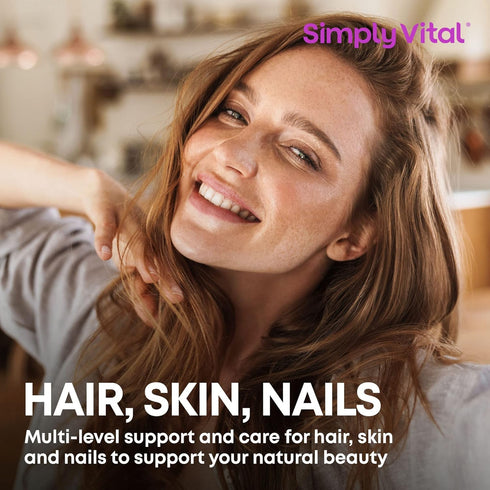 Biotin Vitamins 5000mcg for Hair, Skin & Nails with Marine Collagen Peptides & B Complex, 60 Caps