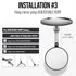 MIRRORVANA Small Shower Mirror for Shaving, 3 Attachment Options, Portable, Shatterproof, Bonus Anti-Fog Spray