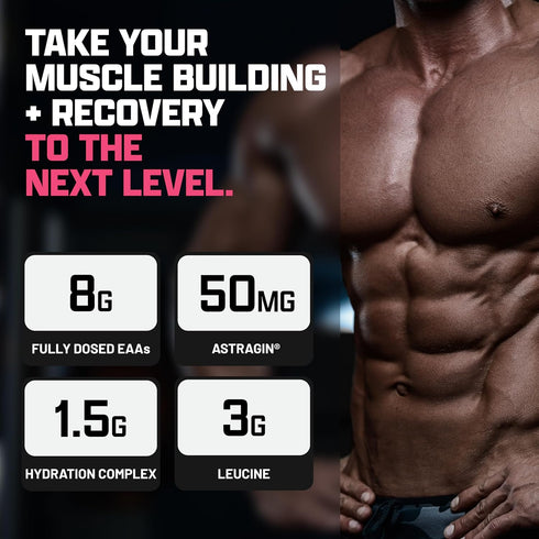 Nutrex Research EAA Hydration | EAAs + BCAA Powder | Muscle Recovery, Strength, Muscle Building, Endurance | 8G