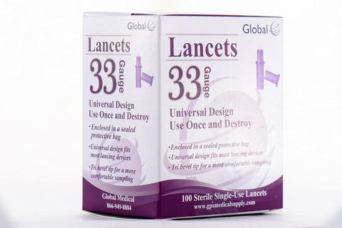 33 Gauge Pull Top Lancets - Virtually Pain-Free Testing - Suitable for Most Lancing Devices