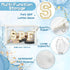 Preppy Patch SPF Clear Cosmetic Bag, SPF Varsity Letter Toiletry Bag Waterproof PVC Cosmetic Case Multi-Function Zippered Pouch Makeup Bag for Beach Pool, Pencil Case Pen Pouch(White)