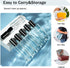 YU FENG 6 Pack Clear Glass Perfume Sprayer Bottle, 30ml Portable Fine Mist Sprayer, Empty Refillable Travel
