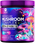 Mushroom Supplement Powder - 11 in 1 Complex Nootropic & Adaptogens Blend, Organic Mushrooms, 60 Servings