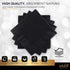 100 Pack Black Beverage Napkins, 2 Ply Big Party Pack for Wedding, Birthday, Dinner, Lunch, Cocktails (5” x 5”) by