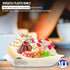 MT Products Clear Plastic Disposable Banana Split Boats - 12 oz Ice Cream Sundae Bowls (Pack of 15)