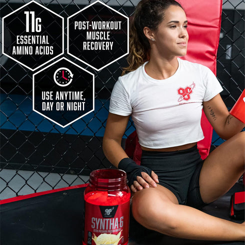 BSN SYNTHA-6 Edge Protein Powder - Hydrolyzed Whey, Low Sugar, 24g Protein, Cookies N Cream, 28 Servings