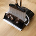 Broom and Dustpan Set, Lightweight Upright Lobby Broom and Dust Pan Combo for Home Kitchen Office (Gray and Black)