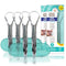 GuruNanda Tongue Scraper for Adults (4-Pack) with Travel Case, 420 Medical Grade Stainless Steel for Fresh Breath