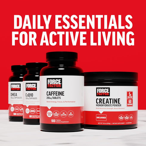 FORCE FACTOR L Arginine HCL, 6000mg Powder, Unflavored, 30 Servings, Nitric Oxide Supplement for Blood Flow