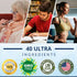 40-in-1 Brain Booster Supplement for Focus, Memory, Clarity, Energy, 60 Capsules with Advanced Vitamins for Nootropic
