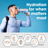 Pack 20 Packets The Genius Brand - Genius Hydrate Stick Powder Drink Mix Blue Raspberry Flavor, Natural Electrolyte