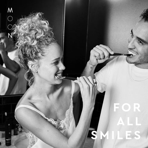 MOON Soft Bristle Toothbrush 2-Pack - Extra Soft Toothbrushes for Adults, Gentle Deep Cleaning, 720 Tapered Bristles