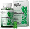 Wild & Organic Chlorophyll Gummies 50mg, Detox Cleanse Supplements with Sodium Copper Chlorophyllin, 60 Herbal Chews
