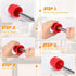 4 Pieces Copper Pipe Cleaner and Reamer Set, 4 In 1 Pipe Deburring Brush for PVC PPR Copper