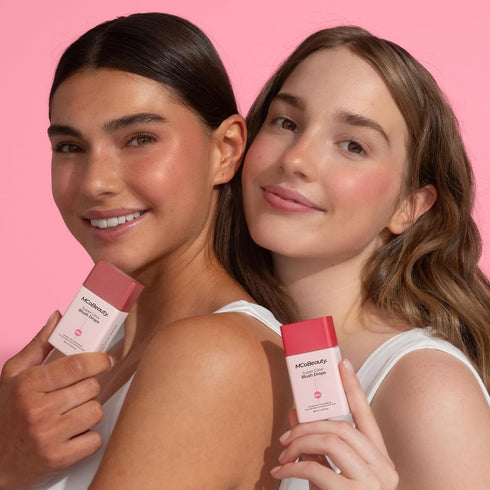 MCoBeauty Super Glow Blush Drops, Peach Pink, Luminous Flush for Radiant Cheeks, Vegan Cosmetics