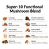 Force Factor Modern Mushrooms Capsules, Mushroom Supplement with Lions Mane, Turkey Tail, & Cordyceps, 90 Vegetable