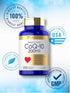 Carlyle CoQ10 200mg | Mega Q-Sorb Coenzyme Q-10 | 200 Capsules | Vegetarian, Non-GMO, Gluten Free