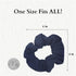 Solid Hair Ties Scrunchies - 12 Pack (Navy)