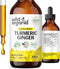 Turmeric Ginger Liquid Supplement - 4 Fl Oz, Organic Turmeric Curcumin and Ginger Tincture with Black Pepper