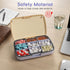 Hostda 9-Compartment Magnetic Pill Organizer - Daily Pill Case with Adjustable Compartments, Waterproof Silicone Seal