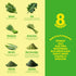 8Greens Daily Greens Effervescent Tablets - Superfood Booster, Energy & Immune Support, Lemon Lime, Pack of 1