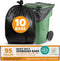 PlasticMill Heavy Duty Trash Bags - Black Garbage Bags - Plastic Trash