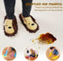 Washable Chenille Microfiber Slippers, Detachable Mop Slippers for Office Home Room (Brown, Women 7-9/Men 5-7)
