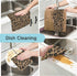 Pack of 6 Vintage Leopard Microfiber Kitchen Dish Cloths, Absorbent Fast Drying Washcloths 11x11 inch for Bathroom, Car