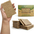 Biodegradable Scrubbing Pads for Dishes - Pack of 12 Coconut Fiber Non-Scratch Scouring Pads