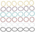 Ouchless Elastic Hair Ties - 36 Ct, Brooke (Assorted), 2MM Rubber Bands for Pain-Free Hair Accessories