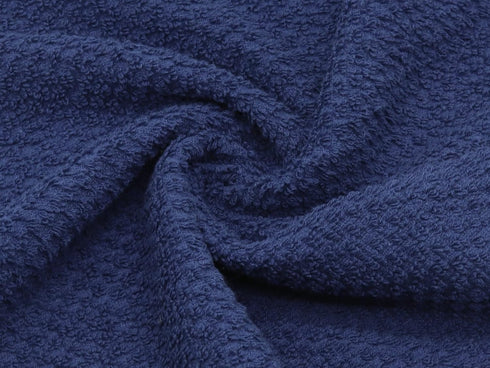 Cotton Grid Dish Cloths, Terry Cleaning Rags, 12 x 12 Inches, 8pc/Set, Blue Multi