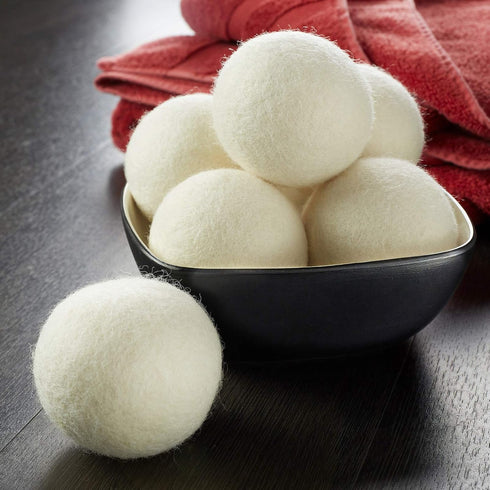 Casafield Wool Dryer Balls Set of 6, Extra Large Organic Handmade 100% New Zealand Wool Laundry Fabric Softener