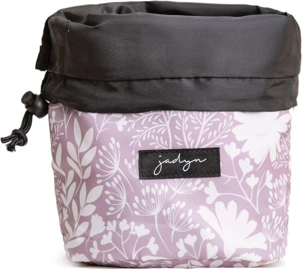 Jadyn Cinch Top Compact Travel Makeup Bag, Cosmetic Organizer for Women (Dusty Lavender)