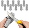 10pcs Breathable Cut Resistant Finger Cots, Reusable Non Slip Thumb Protector Gloves for Work