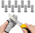 10pcs Breathable Cut Resistant Finger Cots, Reusable Non Slip Thumb Protector Gloves for Work