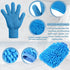 6 Pcs Microfiber Dusting Mitt Gloves, Washable Car Wash Mitt for Cleaning, Blue and Green