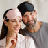 Fishers Finery 25 Momme 100% Mulberry Silk Eye Mask with Adjustable Strap (Pink)