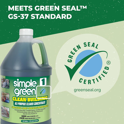 SMP11001 1gal Simple Green Industrial Clean Building All-Purpose Cleaner Concentrate, Bottle
