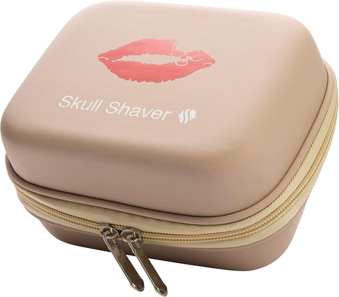 Skull Shaver Beige Butterfly Kiss Electric Razor Travel Case