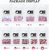 Rose Flatback Rhinestones for Nail Art and Craft, Loose Crystal Gemstones (Rose, SS34, 288pcs, 7.1-7.3mm)