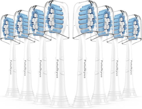 Replacement Toothbrush Heads for Philips Sonicare Sensitive C1 G2 C2, 8 Pcs, White