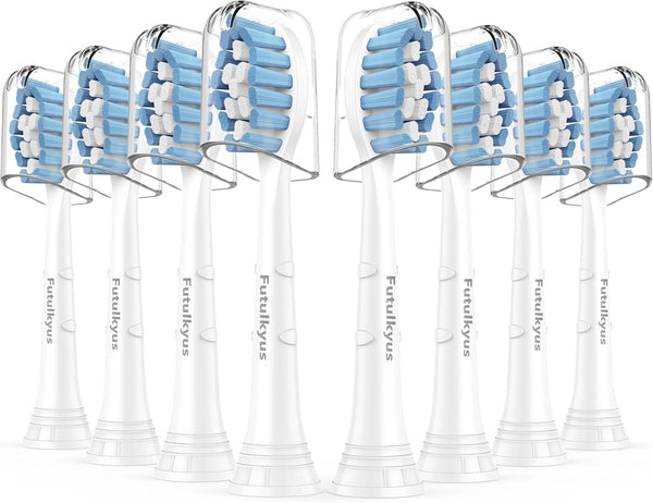 Replacement Toothbrush Heads for Philips Sonicare Sensitive C1 G2 C2, 8 Pcs, White